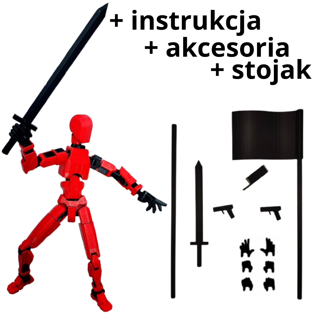 Figurka Mini Legendy Dummy 13 – Zestaw Broni + Stojak GRATIS! 28 cm!